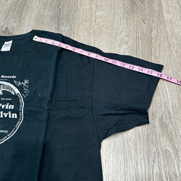 Gildan Heavy Mens 2XL Black Dave Alvin Phil Alvin Yep Roc Records Concert TShirt - Picture 4 of 9